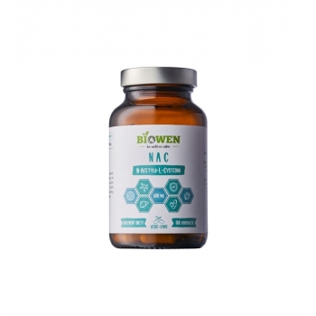 NAC N-Acetylo-L-Cysteina 600mg 100 kaps Biowen